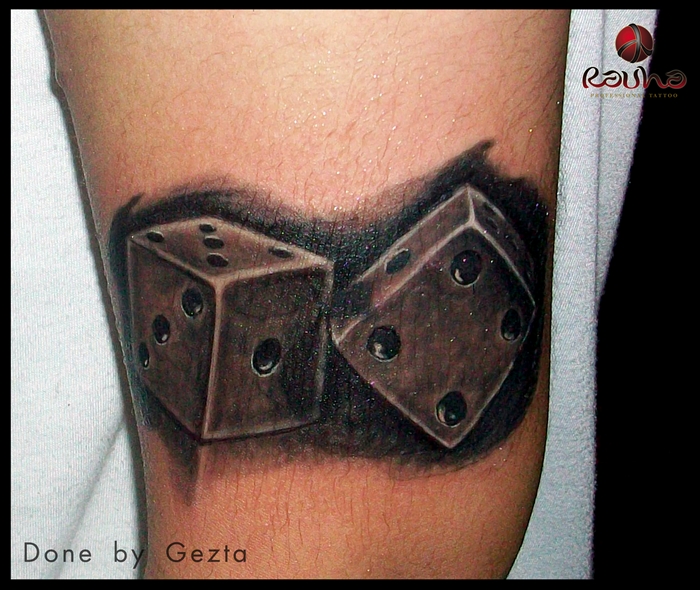 Mr dice tattoo blackwork by D3m0nInk on DeviantArt