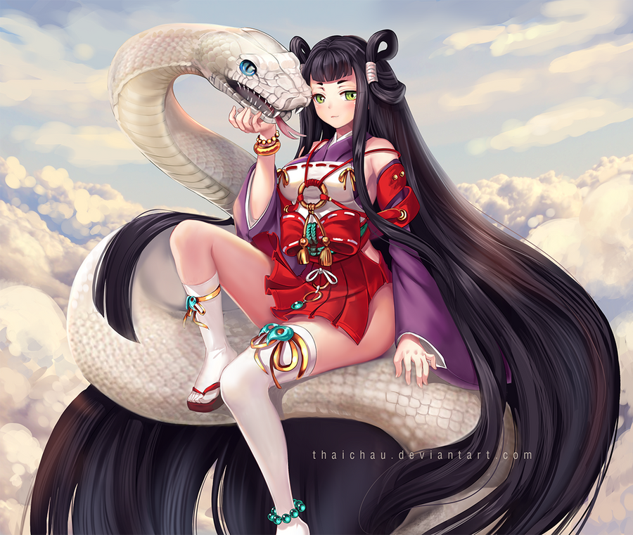 The white snake  by ThaiChau on DeviantArt
