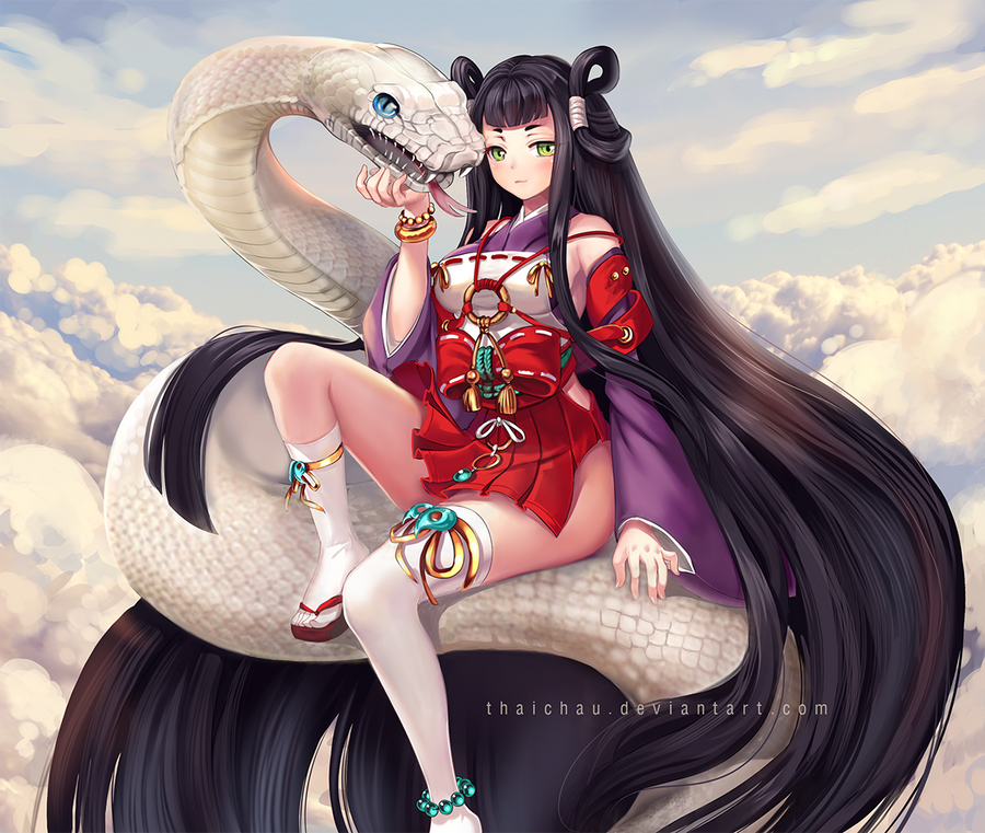 The white snake by ThaiChau on DeviantArt The white snake by ThaiChau on DeviantArt