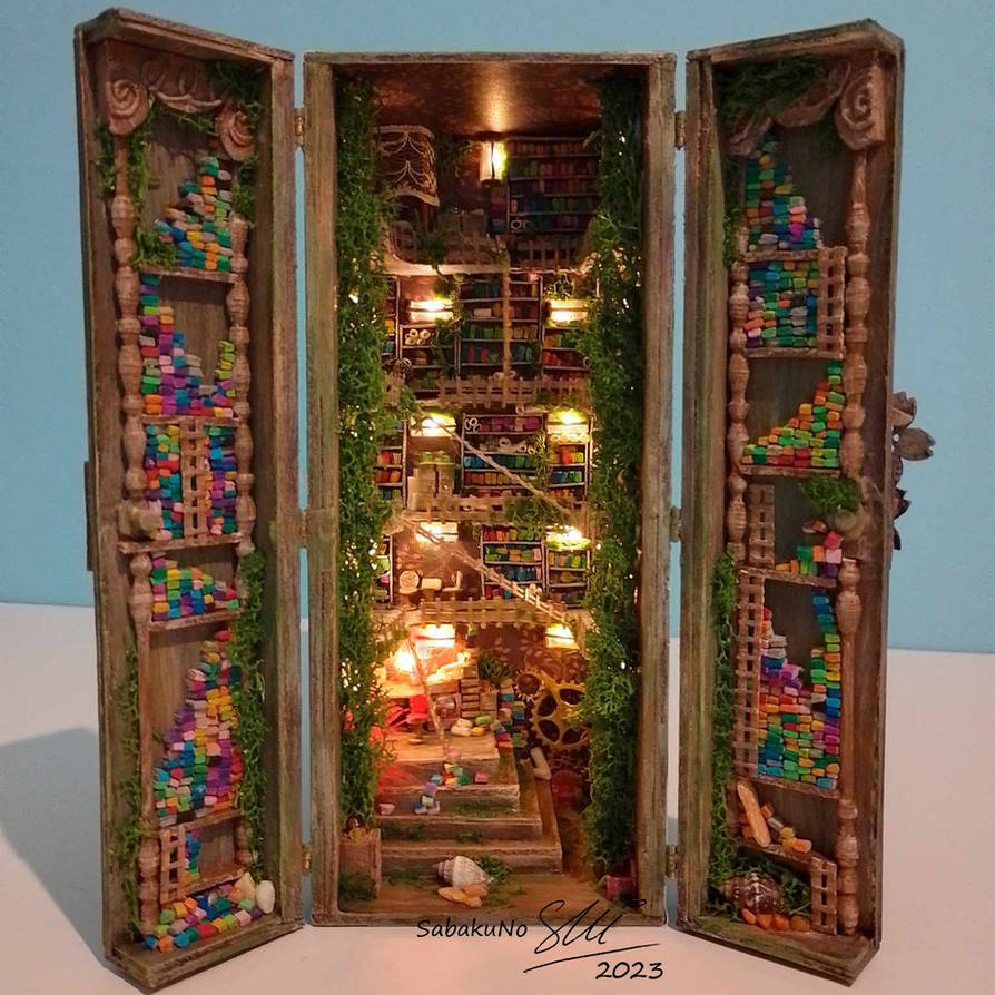 Diorama - Alchemist's library