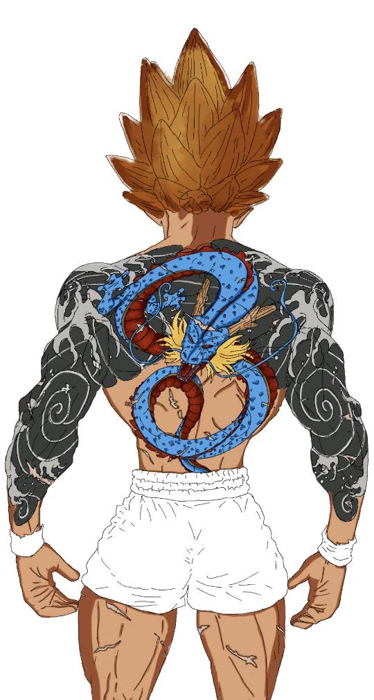 Vegeta super saiyan dragon ball tattoo by AntoniettaArnoneArts on DeviantArt