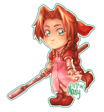 Aerith FFVII chibi