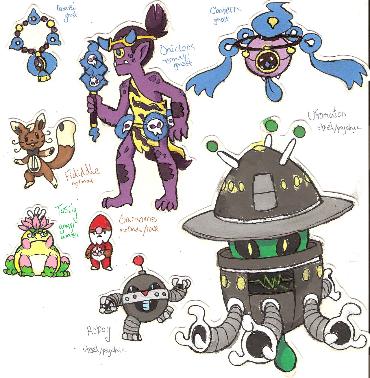Fakemon set (6-2) by Coonae on DeviantArt