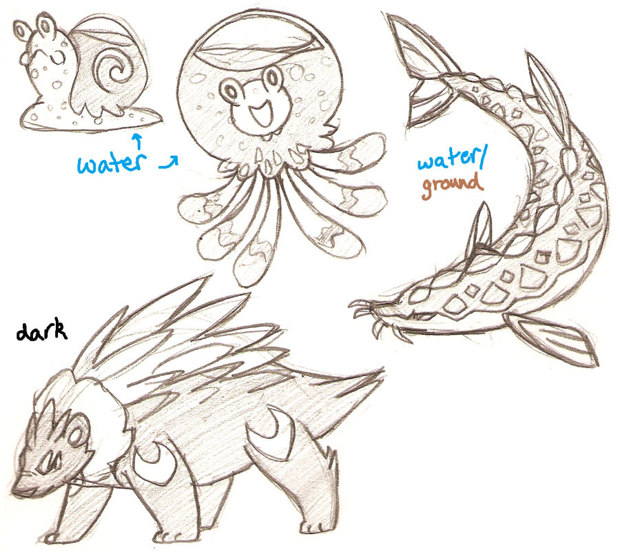 Fakemon set (7) by Coonae on DeviantArt