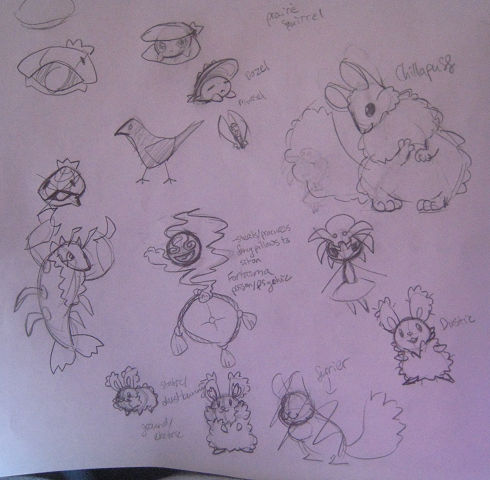 Fakemon idea sketches by Coonae on DeviantArt