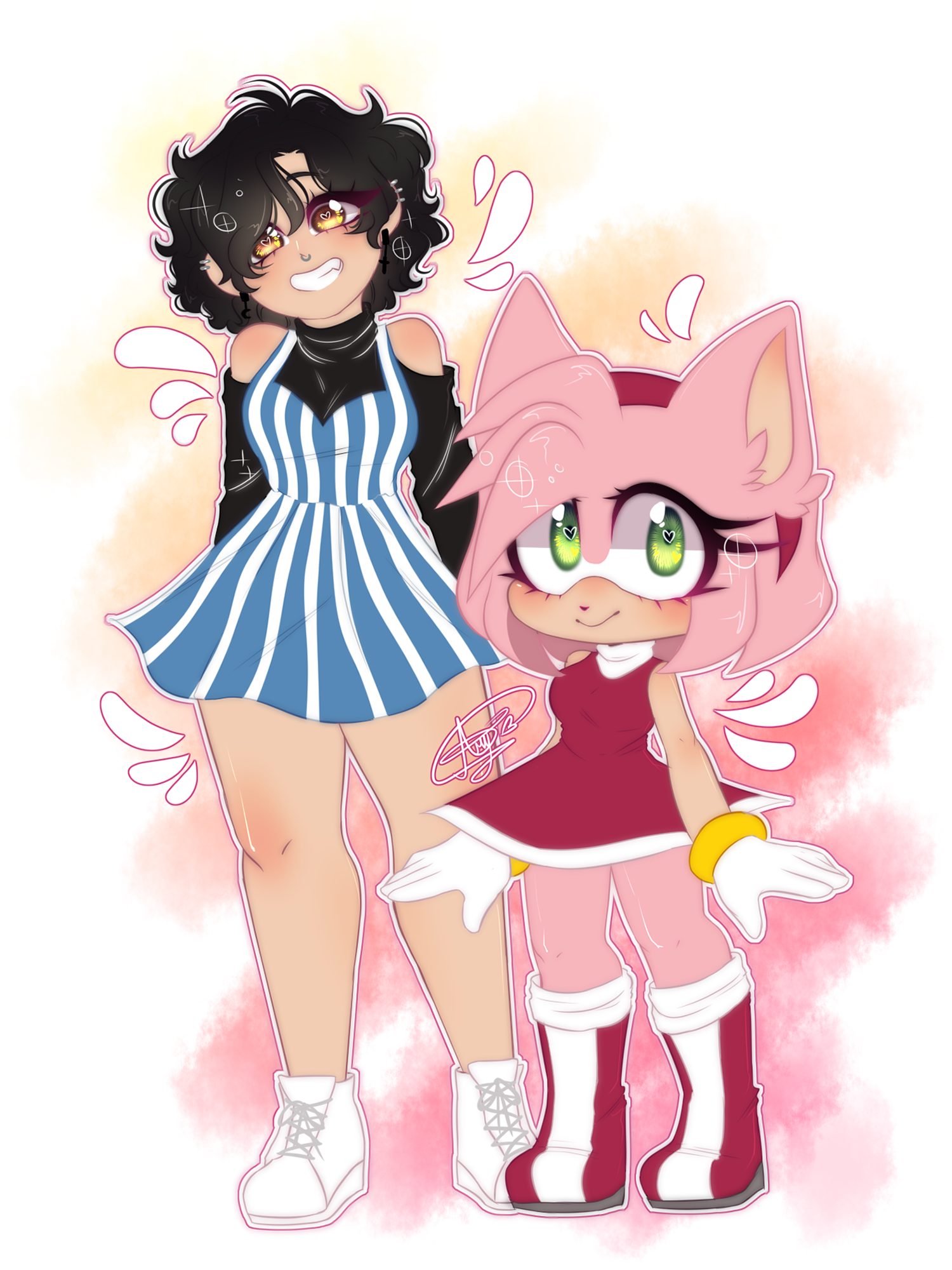 Fan Art Amy Rose And Me By NikoruKotton On DeviantArt fan-art-amy-rose-and-me-by-nikorukotton-on-deviantart