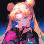 Sailor Moon Color Splash Poster - Ai - Download