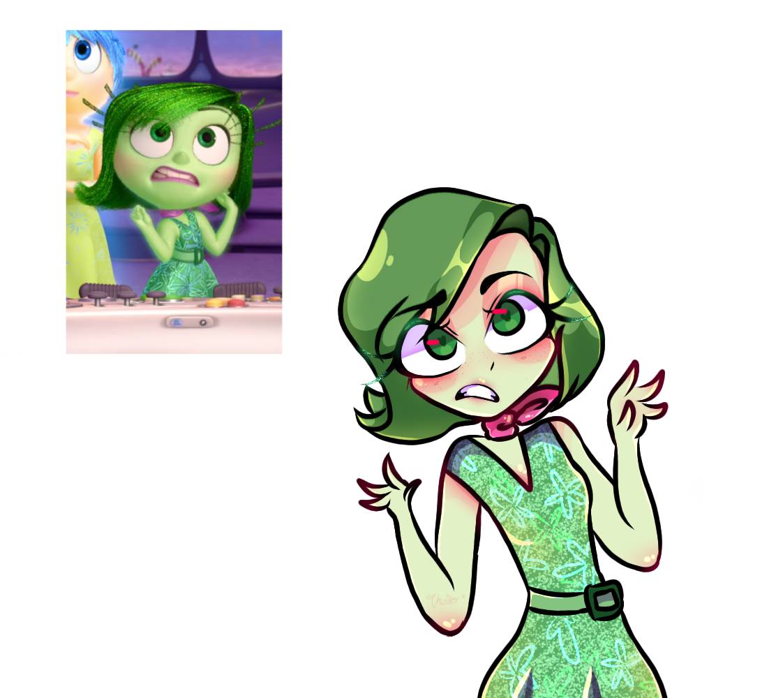 Disgust Inflation Deviantart Inside Out Disgust by Chailler on DeviantArt