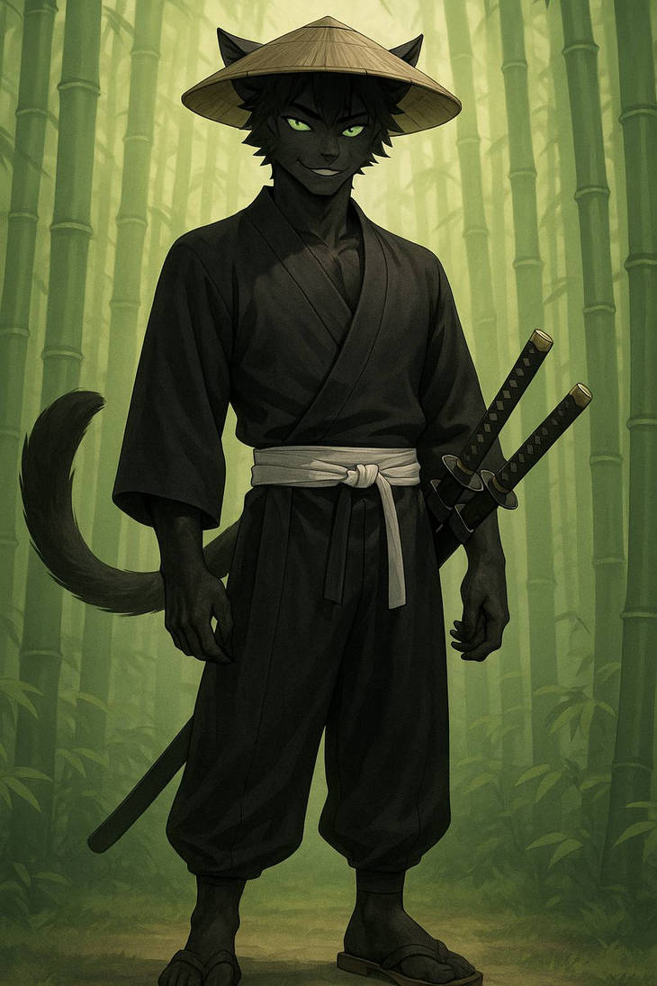 Cat Rony Furry cat ronin male version 3 by fire55vgf on DeviantArt