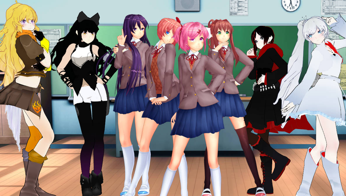 Dcx Rwby DDLC x RWBY by Kucero on DeviantArt