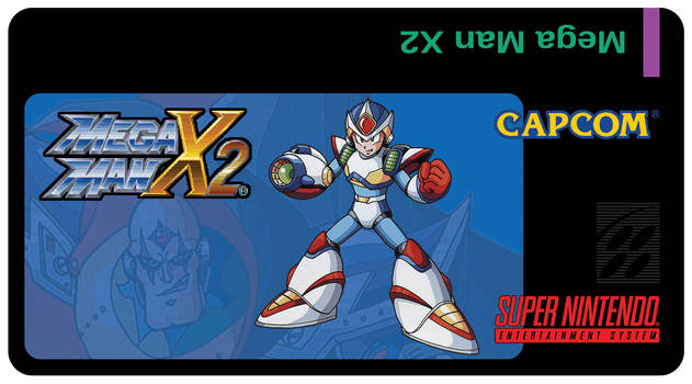 Mega Man X2 SNES Custom Label