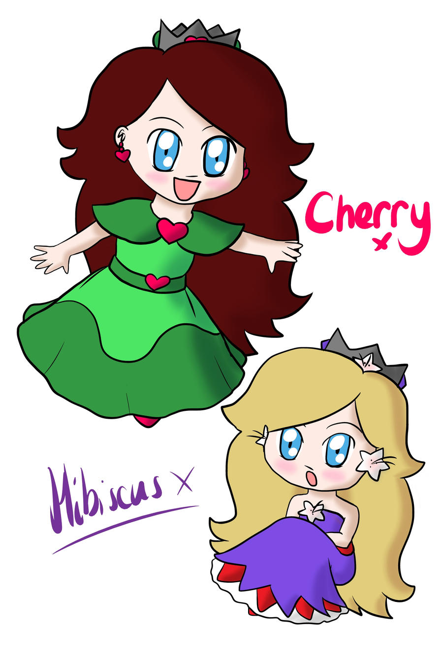 Cherry And Hibiscus (Happy Bday Em!)