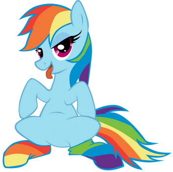 Rainbow Dash and her rainbow socks