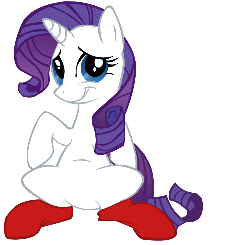 Rarity and her red socks