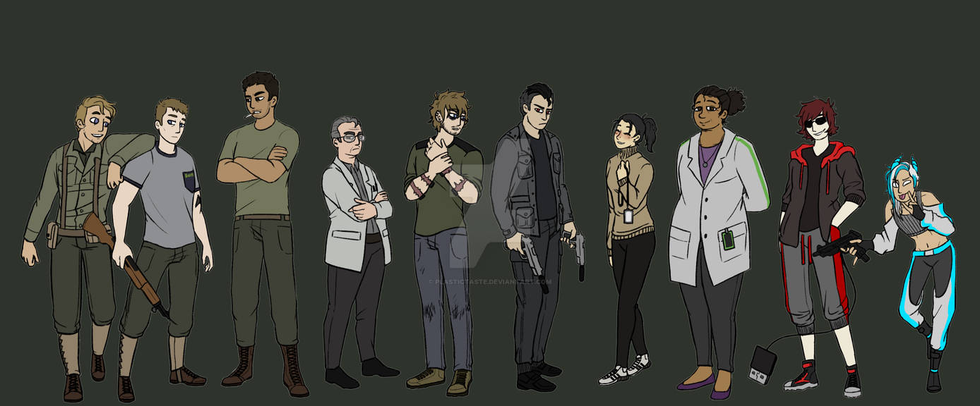 SUBHUMAN Character Lineup by PlasticTaste on DeviantArt