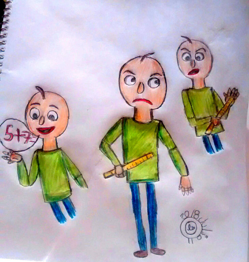 Baldi 's basics in by bulmabelen on DeviantArt