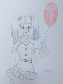 Harley Quinn with Pennywise