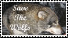 Save the Wolfs Stamp by Gehdahnia