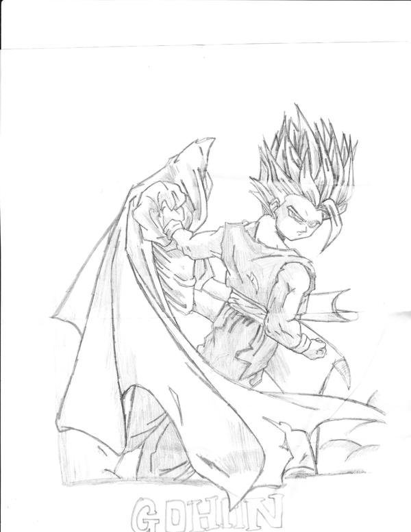 Gohan Writing gohan by dragoncannon99 on DeviantArt