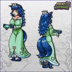 Game Over Kitsune Rosetta Blue Outfit