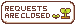 Requests Closed Button