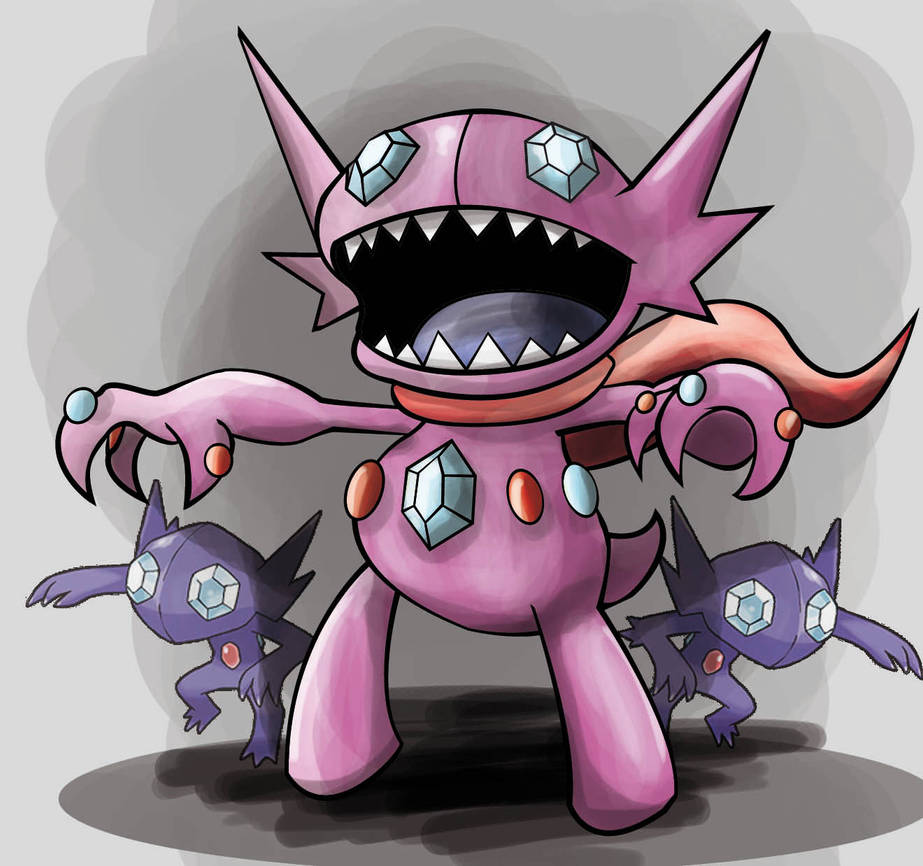 Sableye_fakemon_evo by LinkDrawings on DeviantArt