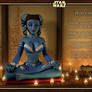 Aayla is meditating