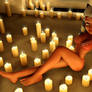 Ahsoka Tano between candles