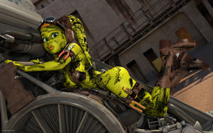 Hera Syndulla is repairing an engine