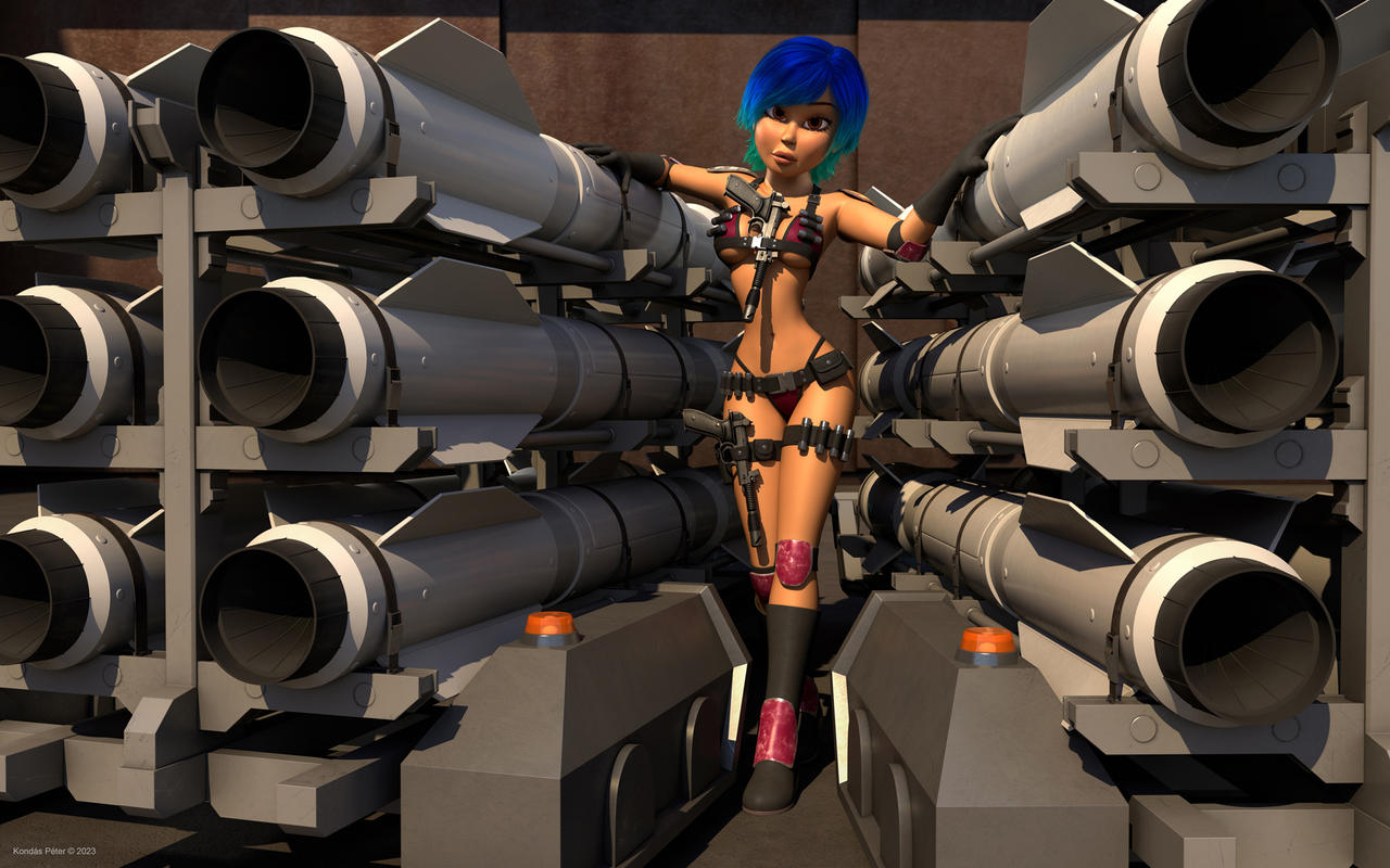 Sabine Robotization Deviantart Sabine between the rockets by kondaspeter1 on DeviantArt