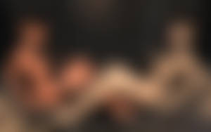Nude ladies with chains in a jet engine