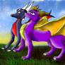 Spyro 'n' Cynder wallpaper