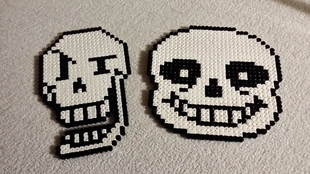 Awesome Face Perler Bead Pattern / Bead Sprite - Sans Pixel Art