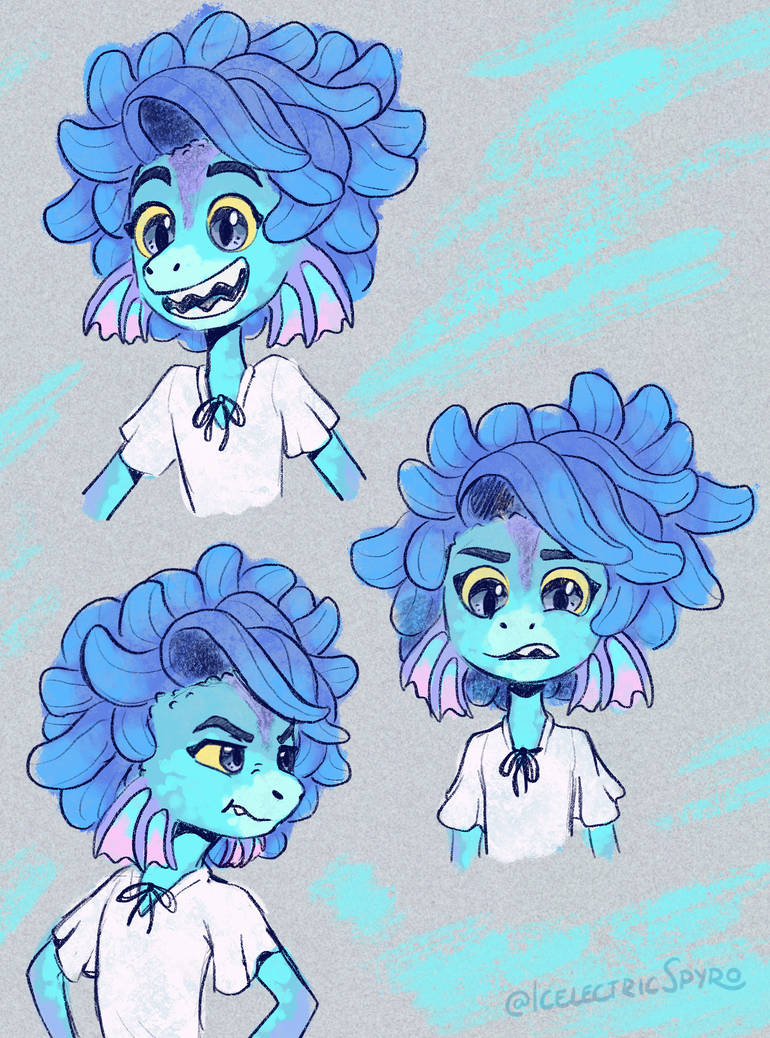 Sea Monster sketches / Luca by IcelectricSpyro on DeviantArt