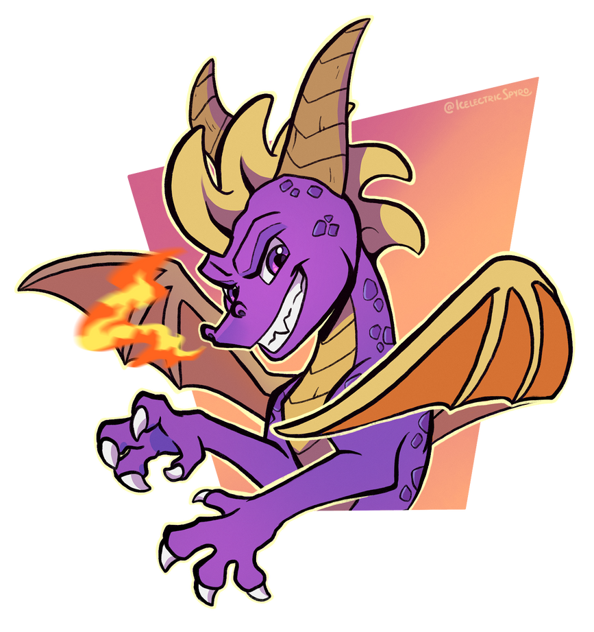 Claws and fire! by IcelectricSpyro on DeviantArt