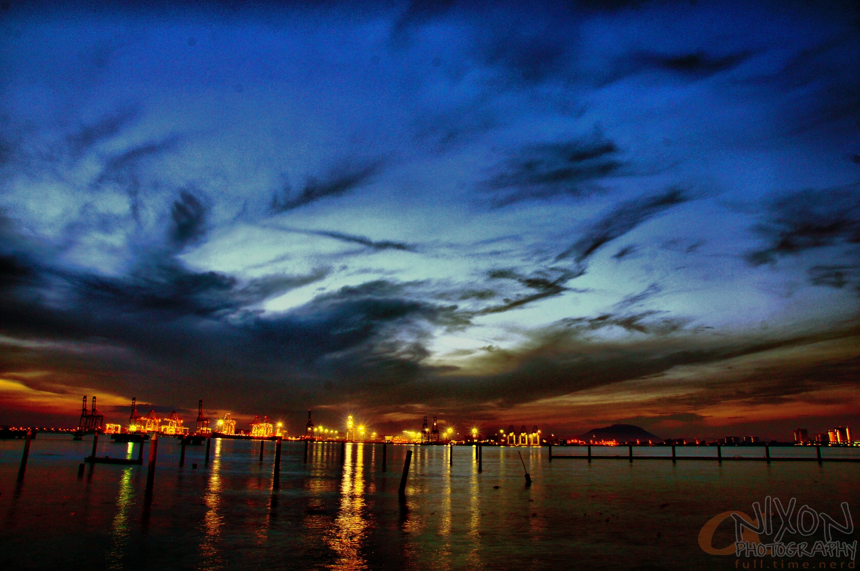 Sunrise at Chew Jetty