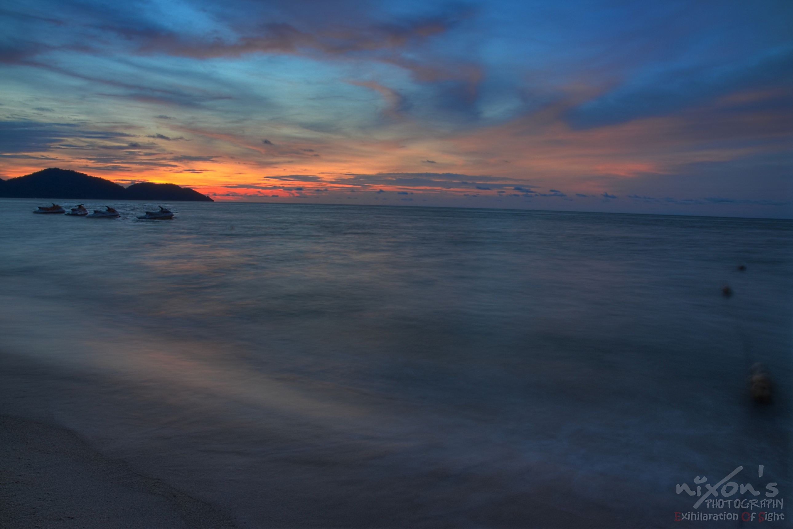 Sunset of batu Feringghi Beach, Penang