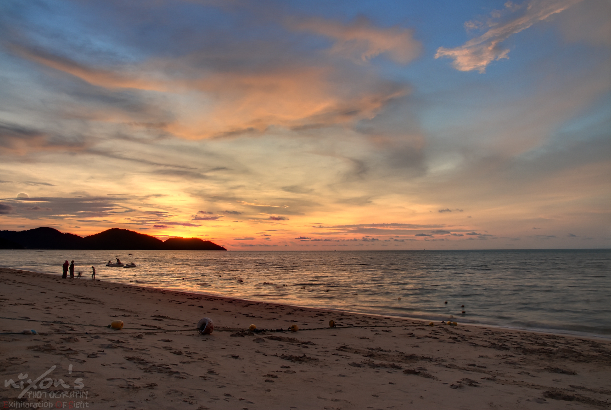 Sunset of batu Feringghi Beach, Penang