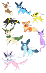 eeveelutions from memory