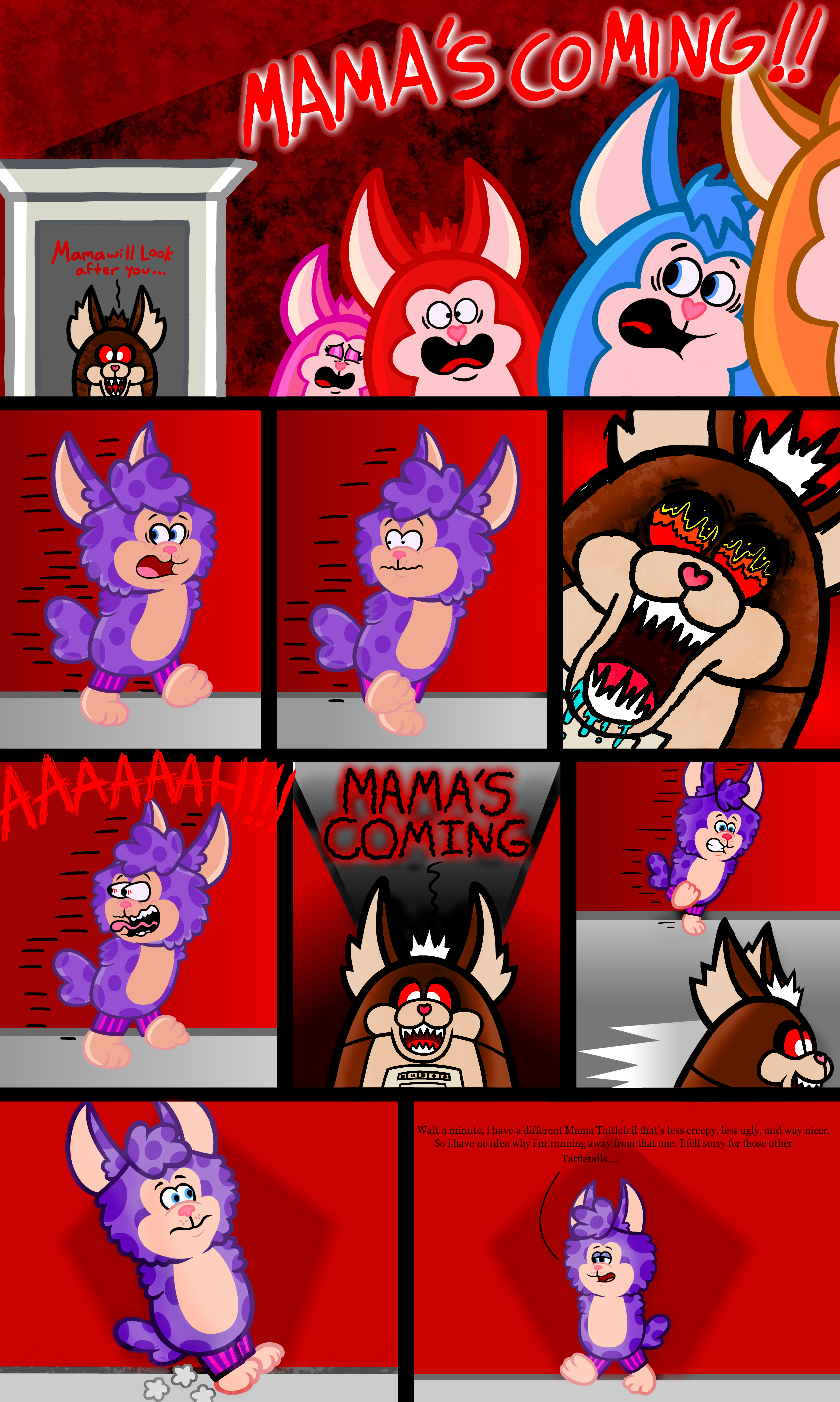 My little comic about how nostalgic horror works, it have Tattletail in it  so I posted here too. : r/Tattletail