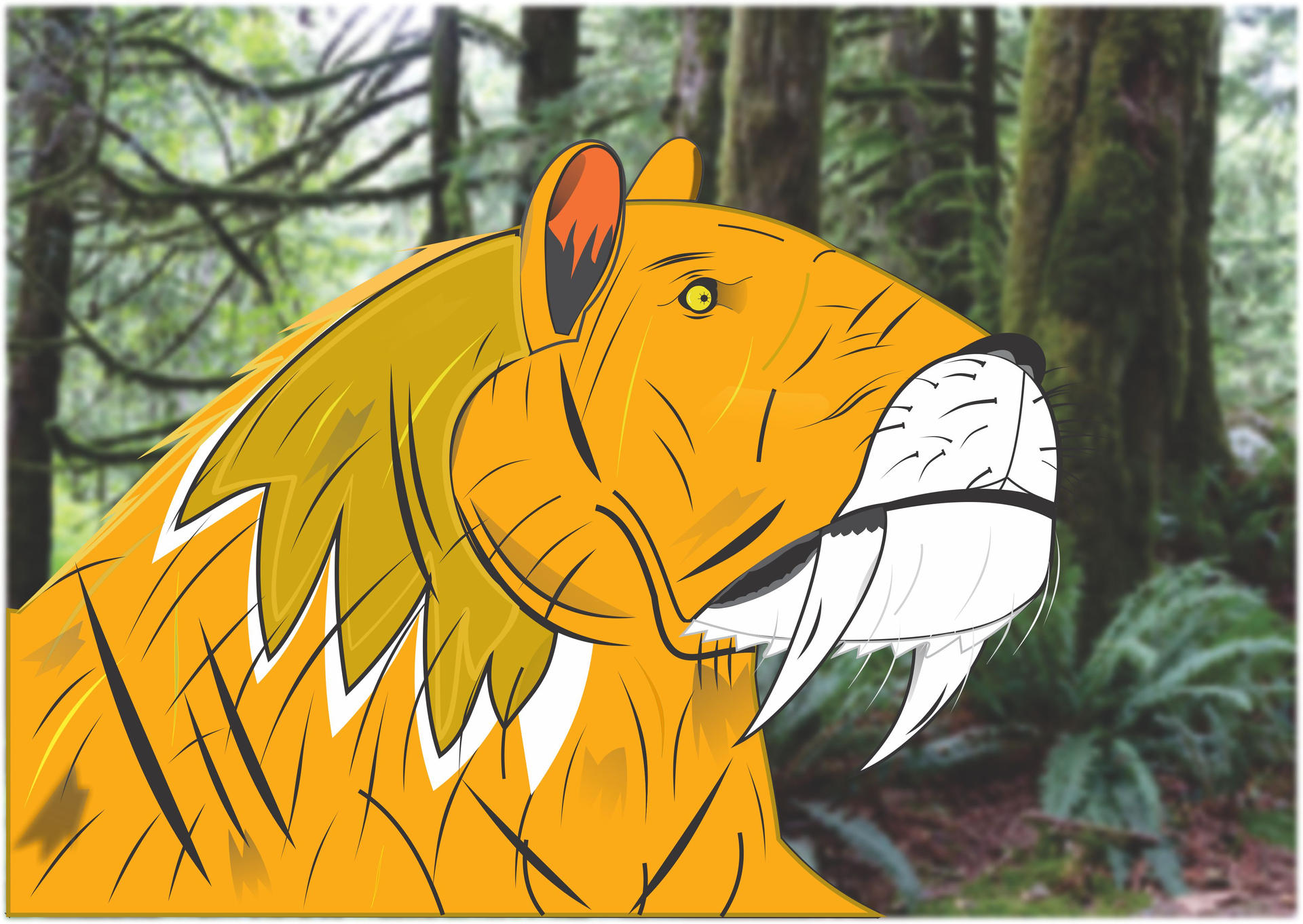 Vector Sabertooth Tiger by WallDesign80 on DeviantArt
