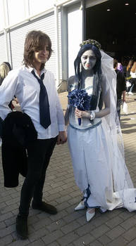 Costumed corpse bride