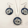 Snowy Nights Earrings and Pendant Set