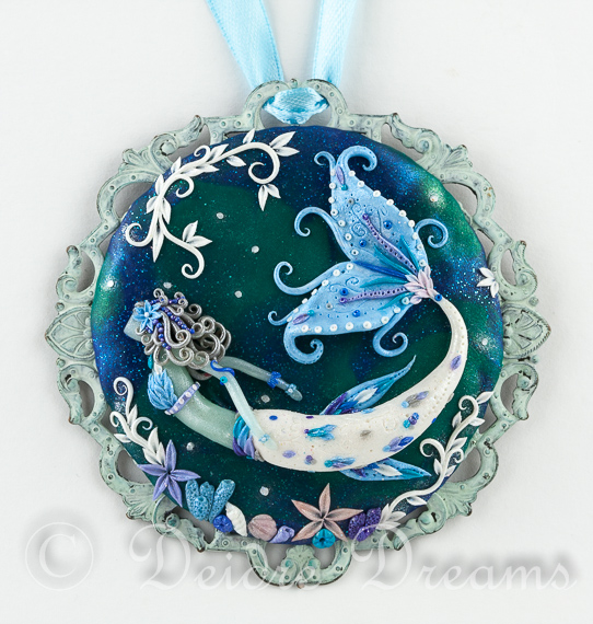 In Frozen Seas Mermaid Art Pendant