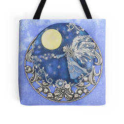 Born from the Moon Angel Tote Bag