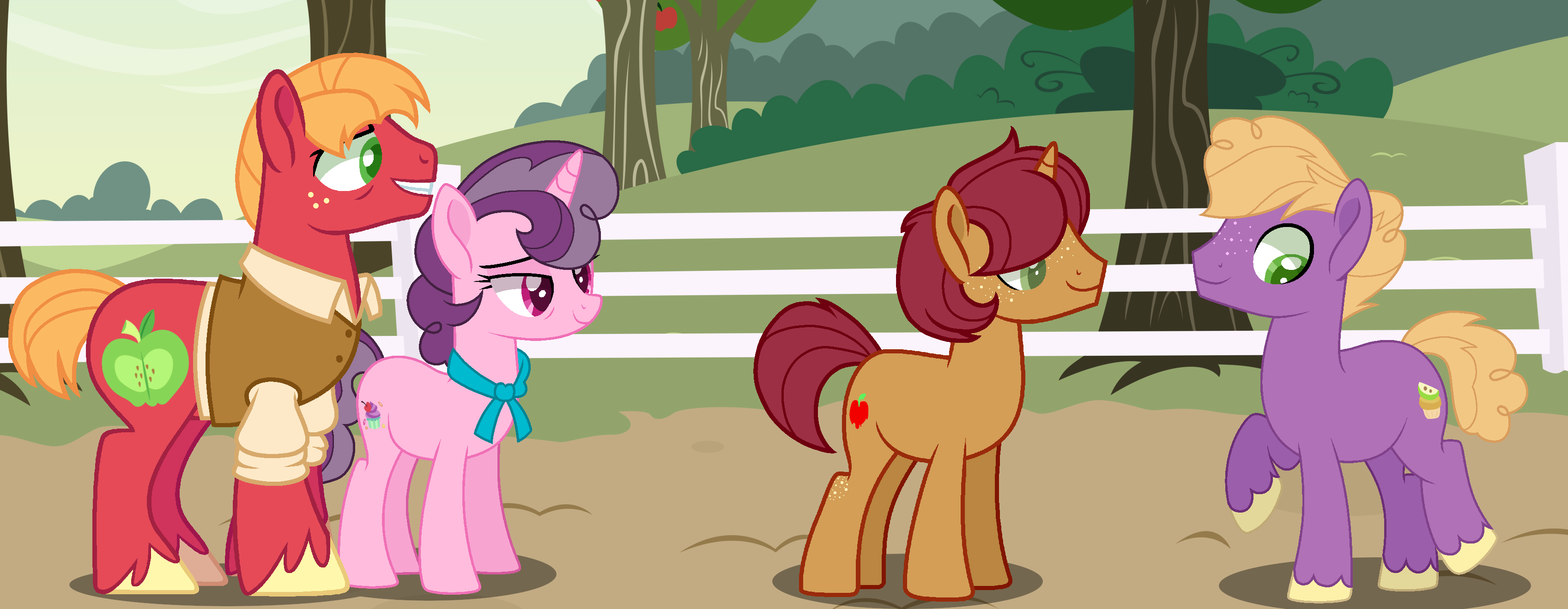 mlp next gen: Big Mac family by SERVIRANT on DeviantArt
