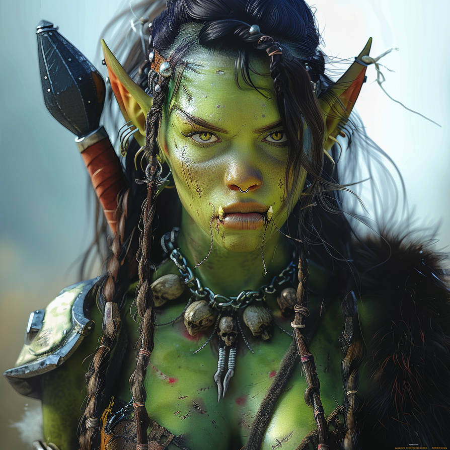 Vanillieeis Portrait Of Very Beautiful Orc Woman W By VanillieEis On vanillieeis-portrait-of-very-beautiful-orc-woman-w-by-vanillieeis-on