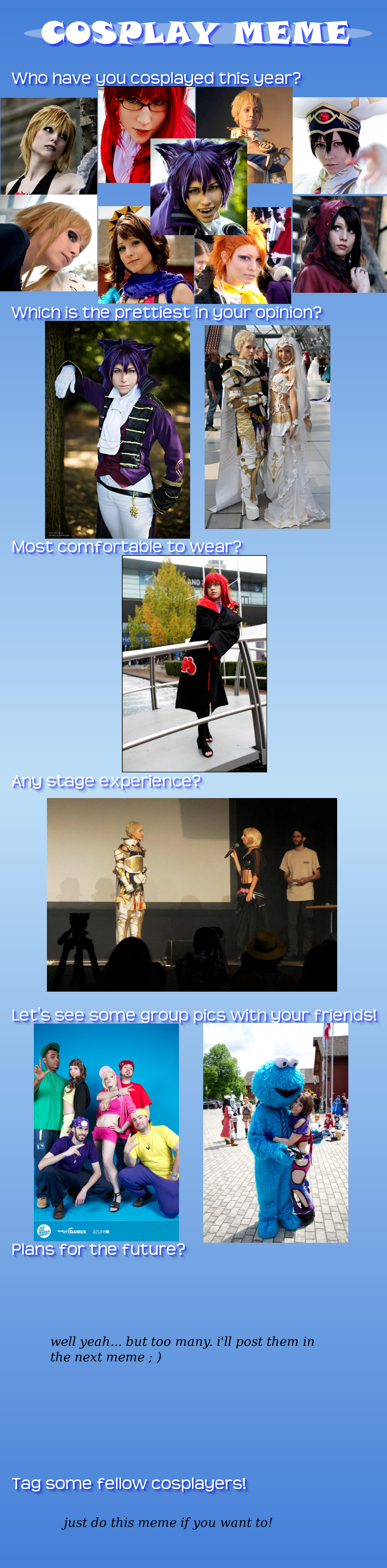 Cosplay Meme for 2012