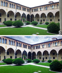 Monastery in Padwa, Italy - retouch