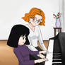 Hotaru at the Piano (Sailor Moon S fanart)